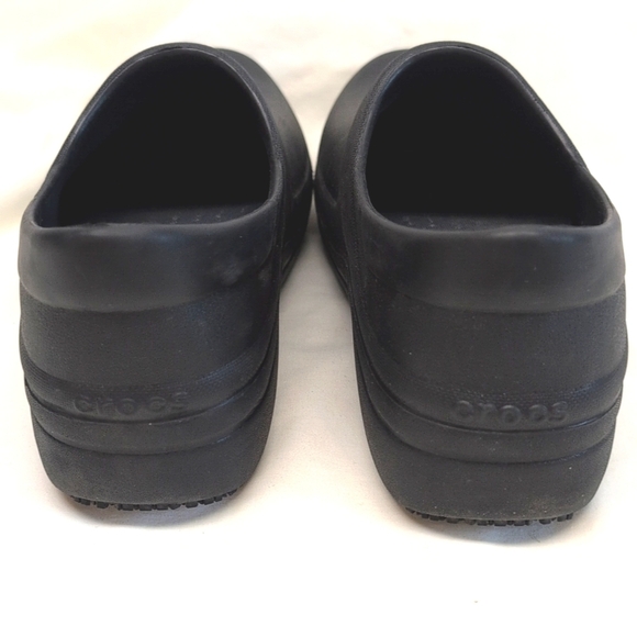 Crocs Women's Neria Pro Work Black Clog Size 7 - Picture 6 of 8